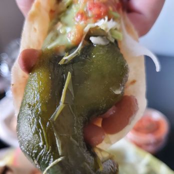 Sonoratown - Poblano and pinto bean taco. The pepper was my favorite! - Mexican Near Me - Los Angeles, California Sonoratown - Poblano and pinto bean taco. The pepper was my favorite! - Mexican Near Me - Los Angeles, California