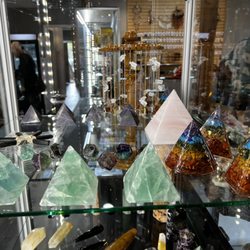 For Heaven's Sake Metaphysical Store - Lakewood - Fluorite, Peruvian pink calcite, hematite and orgonite pyramids, to name a few!