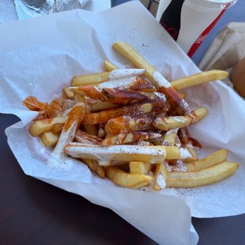 Halal Gyro Express - Large Spicy Fries - Mediterranean Near Me - San Jose, California