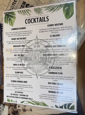 Menu photo 2 Caribbean Moonshine Distillery and Bar Orlando, FL Menu photo 2 Caribbean Moonshine Distillery and Bar Orlando, FL