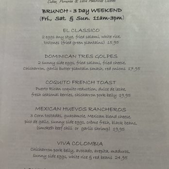 Mambo Empanadas - Brunch - Peruvian Near Me - Rutherford, New Jersey