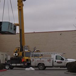 Williams Plumbing - Repairing HVAC system at the mall.