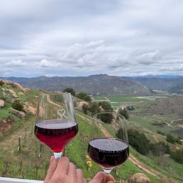 Pinot noir (L) and red blend (R) Pinot noir (L) and red blend (R)