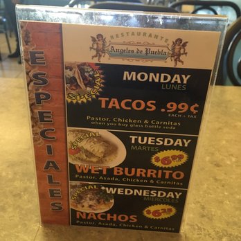 Angeles de Puebla - Specials - Mexican Near Me - Santa Maria, California Angeles de Puebla - Specials - Mexican Near Me - Santa Maria, California