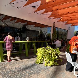 Boba and Brew Tea House - Outside drinking area