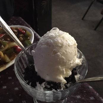 A Taste of Thai - Black rice with coconut ice cream - Thai Near Me - Spokane, Washington