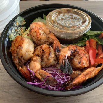 Angkor Chef - Spring Roll Bowl with Shrimp - not sure this is worth it for $17.95 (would be $11.95 without the shrimp) - Cambodian Near Me - San Jose, California