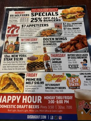 Menu photo 5 DJ's Dugout Bellevue, NE Menu photo 5 DJ's Dugout Bellevue, NE