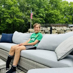 Eastern Outdoor Furnishings - EOK reupolsted these cushions to look like new (they were totally worn down prior  and did amazing work