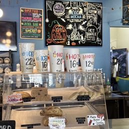 Drink sizes and pastries Drink sizes and pastries