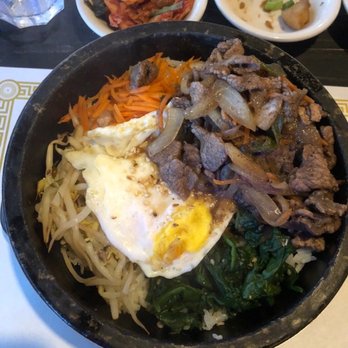 Shilla Korean Restaurant - Dolsot Bibimbap - recommended by staff - and myself!  Wonderful flavors!  Not spicy unless you add the sauce served on the side. - Korean Near Me - Sarasota, Florida