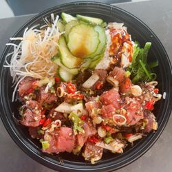 Aloha Cones - Limu poke sushi bowl ! With a little spice .