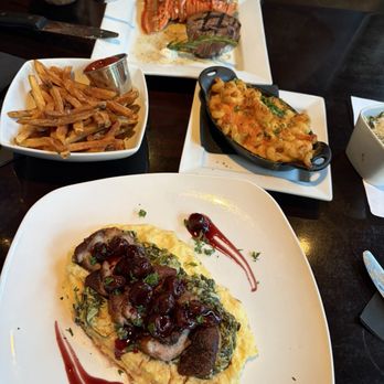 Stroubes - 9 oz Filet Mignon, duck, crawfish Mac and cheese, fries - Steakhouses Near Me - Baton Rouge, Louisiana Stroubes - 9 oz Filet Mignon, duck, crawfish Mac and cheese, fries - Steakhouses Near Me - Baton Rouge, Louisiana