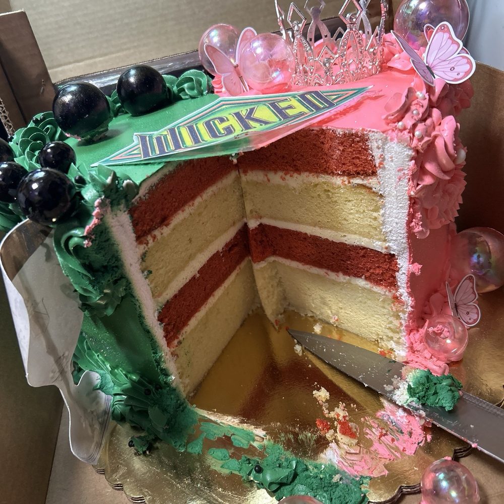 Capri Cakes - 4 layers red velvet and vanilla cake with cream cheese filling - Bakeries Near Me - Bronx, New York