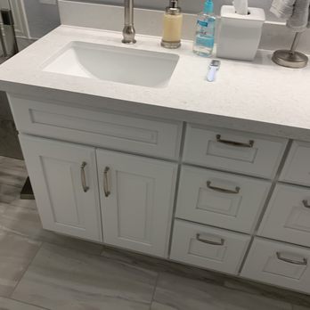 Flooring Showroom Home Design Center - Left side vanity master bathroom. - Flooring Near Me - Temecula, California