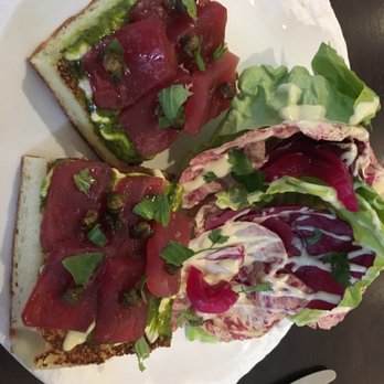 Vernick Fish - Tuna crudo tartine - Seafood Near Me - Philadelphia, Pennsylvania