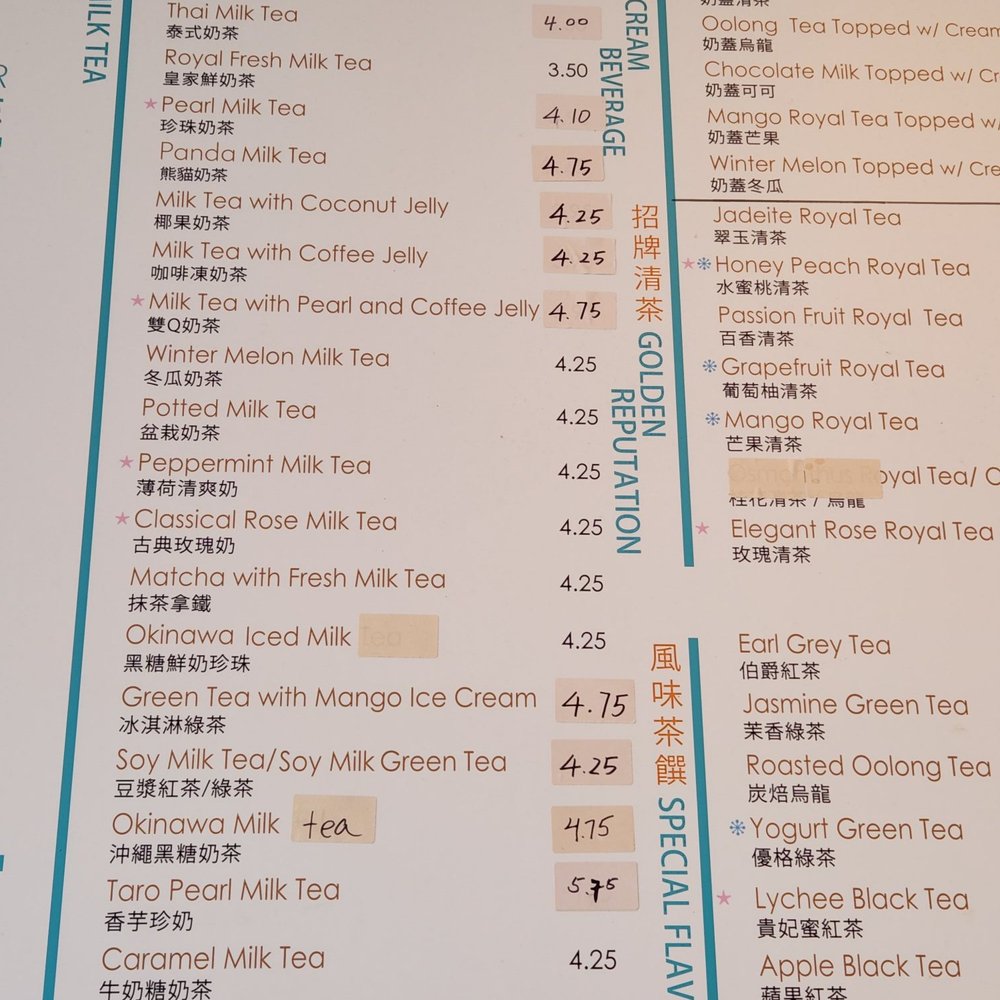 T4 - Menu - Coffee & Tea Near Me - San Pablo, California