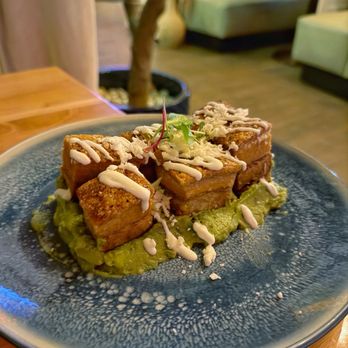 Tulum OC - Guacomole with Crispy Pork Belly - Mexican Near Me - Anaheim, California Tulum OC - Guacomole with Crispy Pork Belly - Mexican Near Me - Anaheim, California