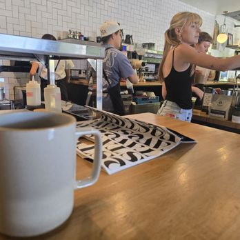 Vesta Coffee Roasters - El Salvadorian pour over from the bar view - Coffee Roasteries Near Me - Las Vegas, Nevada