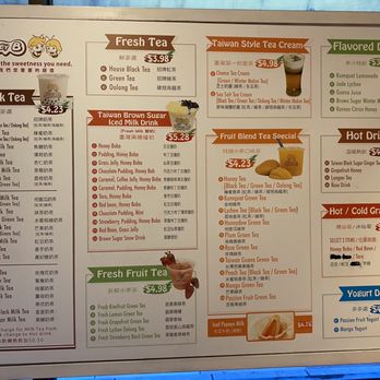 Honey B Tea House - Menu as of December 15, 2023 - Coffee & Tea Near Me - San Francisco, California