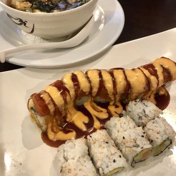 Mr. Sushi - Godzilla & Alaskan roll with dumpling soup - Sushi Bars Near Me - Cincinnati, Ohio Mr. Sushi - Godzilla & Alaskan roll with dumpling soup - Sushi Bars Near Me - Cincinnati, Ohio