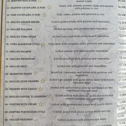 O Catraio - Menu