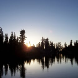 Hemlock Lake - temperature drops twenty degrees, right at this moment