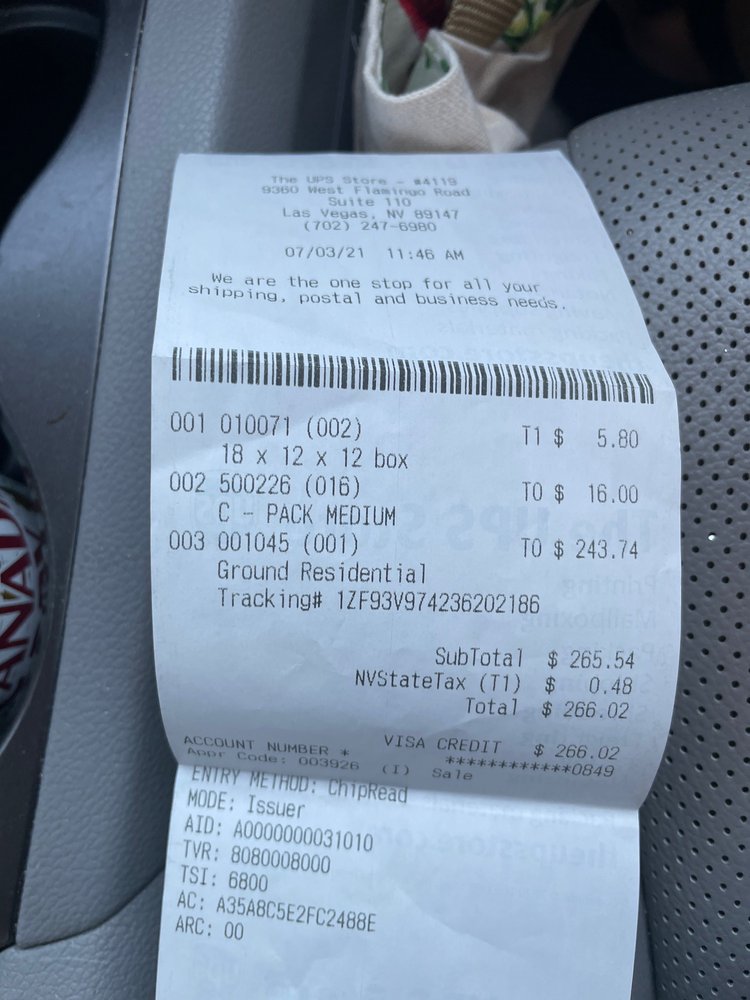 THE UPS STORE 4119 Updated September 2024 Las Vegas, Nevada Shipping Centers Phone
