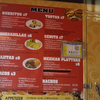 Sidewalk Tacos - Their menu. Reasonable prices and tasty food. - Food Trucks Near Me - New York, New York Sidewalk Tacos - Their menu. Reasonable prices and tasty food. - Food Trucks Near Me - New York, New York
