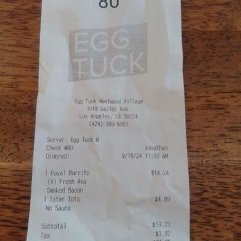 Egg Tuck - Breakfast & Brunch Near Me - Los Angeles, California