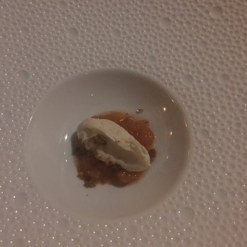 Fleurie Restaurant - Peaches and cream dessert amuse bouche - French Near Me - Charlottesville, Virginia Fleurie Restaurant - Peaches and cream dessert amuse bouche - French Near Me - Charlottesville, Virginia