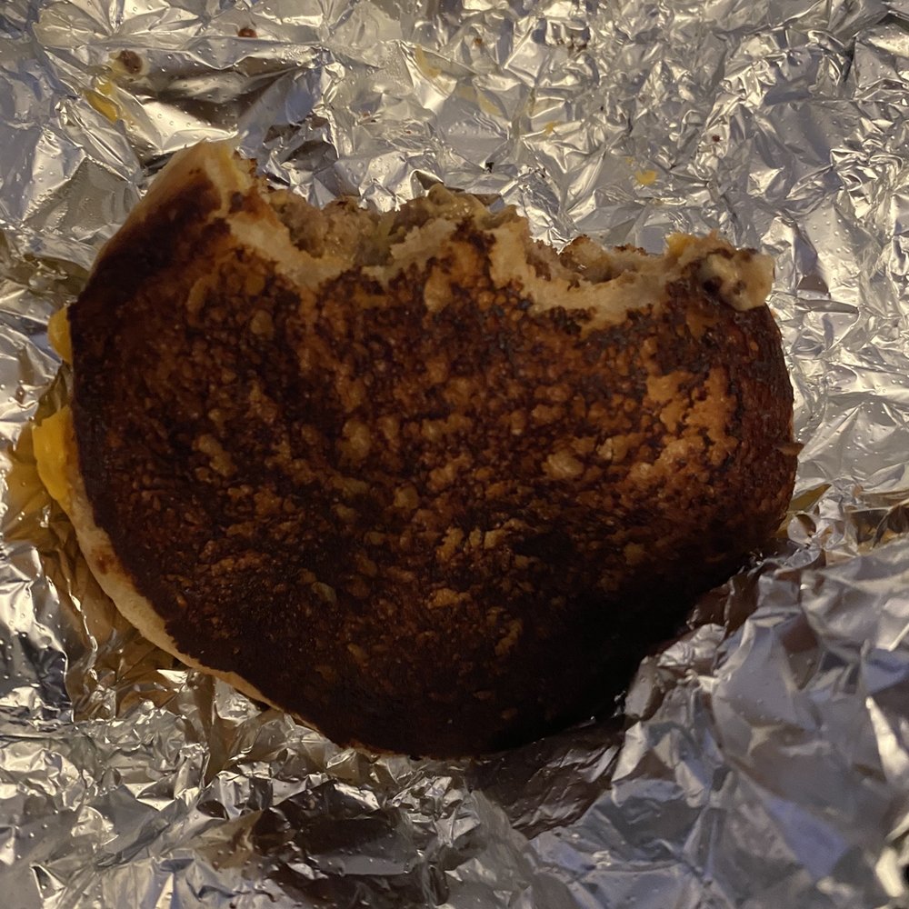 Grilled cheese with extra patty. Grilled cheese with extra patty.