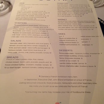 Ostra - Menu - New American Near Me - San Antonio, Texas