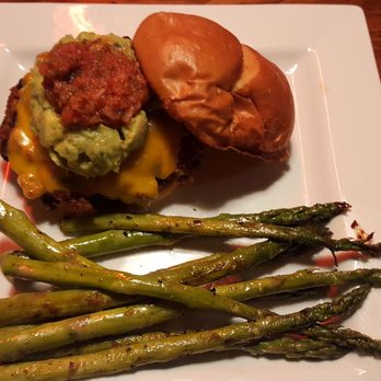 Town Hall Tap - Black bean burger & asparagus - Gastropubs Near Me - Minneapolis, Minnesota Town Hall Tap - Black bean burger & asparagus - Gastropubs Near Me - Minneapolis, Minnesota