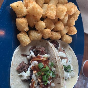 Feast BBQ - Brisket 2 BBQ Style Flour Tacos with One Side - Barbeque Near Me - Louisville, Kentucky