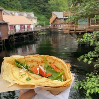 Alaska Crepe - Smoked Salmon Crepe OMG - Creperies Near Me - Ketchikan, Alaska Alaska Crepe - Smoked Salmon Crepe OMG - Creperies Near Me - Ketchikan, Alaska