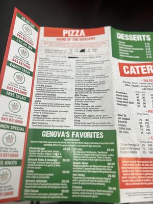 Menu photo 1 Genova’s Pizza & Pasta Myrtle Beach, SC