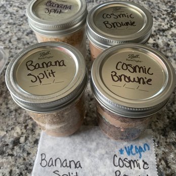 Kizbee's Kitchen - four jars of banana split - Gluten-Free Near Me - Egg Harbor City, New Jersey