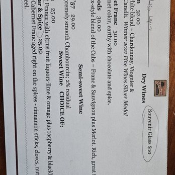 Sanders Ridge - Our wine tasting selections. - Wine Tasting Room Near Me - Boonville, North Carolina