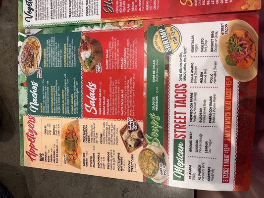 Menu photo 2 Moctezumas Taqueria Columbia, SC
