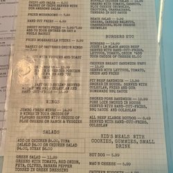 The Beach Ocala - Menu