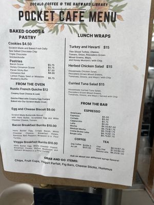 Menu photo 1 Zocalo Coffee Hayward, CA Menu photo 1 Zocalo Coffee Hayward, CA