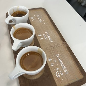 Waterbean Coffee - Pineville - Espresso flight - Coffee & Tea Near Me - Pineville, North Carolina Waterbean Coffee - Pineville - Espresso flight - Coffee & Tea Near Me - Pineville, North Carolina