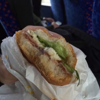 Meeting Point - Jambon Parm with pesto and mozzarella, tomato and arugula - Fast Food Near Me - Brussels, BRU Meeting Point - Jambon Parm with pesto and mozzarella, tomato and arugula - Fast Food Near Me - Brussels, BRU