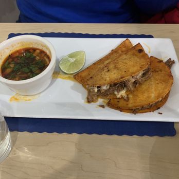 Miaa Mexican Bistro - Tacos quesa birria, side rice and refried beans - Mexican Near Me - Palmyra, Pennsylvania Miaa Mexican Bistro - Tacos quesa birria, side rice and refried beans - Mexican Near Me - Palmyra, Pennsylvania