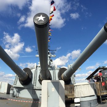 Battleship New Jersey - Aft Mk7 Triple 16" Guns - the business end - Museums Near Me - Camden, New Jersey Battleship New Jersey - Aft Mk7 Triple 16" Guns - the business end - Museums Near Me - Camden, New Jersey