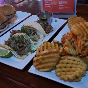 Buzz Inn Steakhouse - Happy Hour: Sliders, Tacos and Waffle fries. - Steakhouses Near Me - Everett, Washington Buzz Inn Steakhouse - Happy Hour: Sliders, Tacos and Waffle fries. - Steakhouses Near Me - Everett, Washington