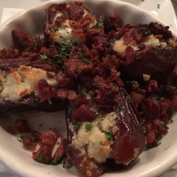 The Twisted Cork - Dates stuffed with cheese and bacon crumbles - very decadent indeed! - Wine Bars Near Me - Grants Pass, Oregon
