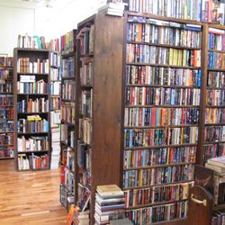 The Eloquent Page - Interior. check out all that delicious mass-market sci-fi, ready to peruse!