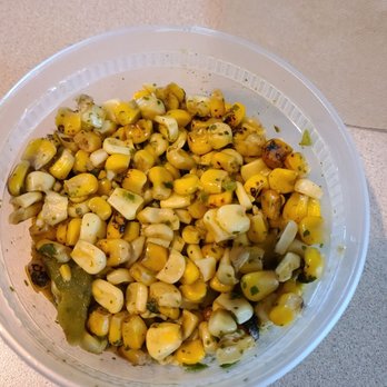 Tropical Smoothie Cafe - I guess this is the salsa?? I didn't know it was going to be a bowl of corn.  I don't like corn. - Juice Bars & Smoothies Near Me - Webster, New York